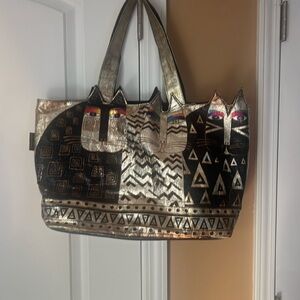 LAUREL BURCH pre owned tote Cat bag